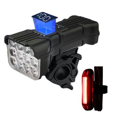 Fay Bless 800 Lumens Bike Lights,IPX6 Waterproof,Super Bright Bike Light for Night Riding, USB Rechargeable 5 Light Modes Bicycle Headlight with Electric Bike Horn (Black)