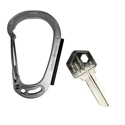 Sparky & Scratch Key Aluminum Carabiner Fire Starting Blank Key SC1 or KW1.