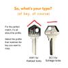 Sparky & Scratch Key Aluminum Carabiner Fire Starting Blank Key SC1 or KW1. view 3