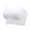 Akklian Front Buckle Mesh Breathable Bandeau Bra for Women Shaping Wireless Bralettes Tube Top Bra Strapless Bras Push Up White view 1