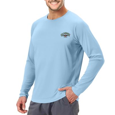 Billabong Rash Guard for Men UPF 50+ Big and Tall Swim Long & Short Sleeve Shirt Sky Blue, 4X
