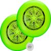 Discraft Two-Pack Green Ultrastar Ultimate Discs - Standard Size, Varied Foil Designs, Perfect for Competitive & Casual Play view 1