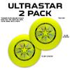 Discraft Two-Pack Green Ultrastar Ultimate Discs - Standard Size, Varied Foil Designs, Perfect for Competitive & Casual Play view 2