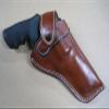 Azula Gun Holsters Azula Custom Leather Molded Cross Draw Outdoor Gun Belt Holster for Smith & Wesson S&W N Frame 5"" Revolver Model 29, 629, 610, 627, 25, 27, 327, 329 - Brown Right Hand view 1