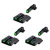 TruGlo TFO Tritium Fiber Optic Handgun Laser Sight Accessories Set with Rear Colors, Fits Glock 17/17L, 19, 22, 23, 24 Models (3 Pack) view 1