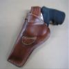 Azula Custom Leather Cross Draw Outdoor Gun Belt Holster for Smith & Wesson S&W J Frame 3" Revolver Model 60, 63, 317, 36 - Brown Left Hand view 2