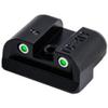 TRUGLO Tritium Front and Rear Handgun Night Sights with White Rings and Glowing Green Dots Compatible with Sig Sauer Handguns (2 Pack) view 3