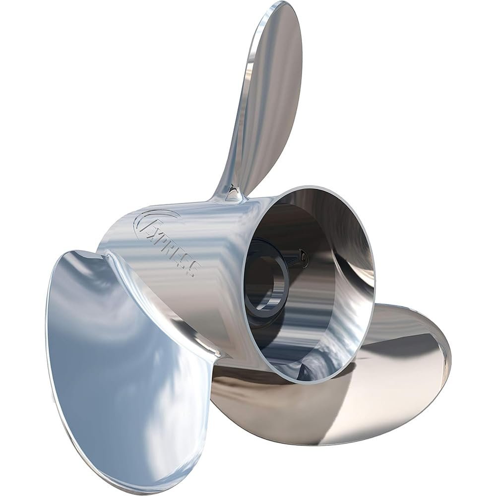 Rareelectrical New Stainless Steel Propeller Compatible with Chrysler I/O Honda Johnson/Evinrude for All Years by 31331512 Ex1-1315 Ex2-1315 Diameter 13.75" X 15" Pitch 3 Blades Right Hand Rotation