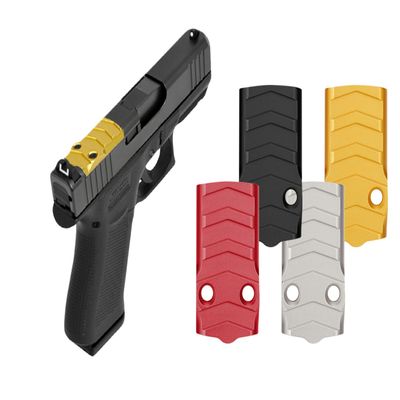 NDZ Performance Optic Cover Plate for Glock 43X & 48 Fits MOS Slides Only, CNC Machined 6061 Aluminum, Aspis Cut, Anodized, Made in USA, Red