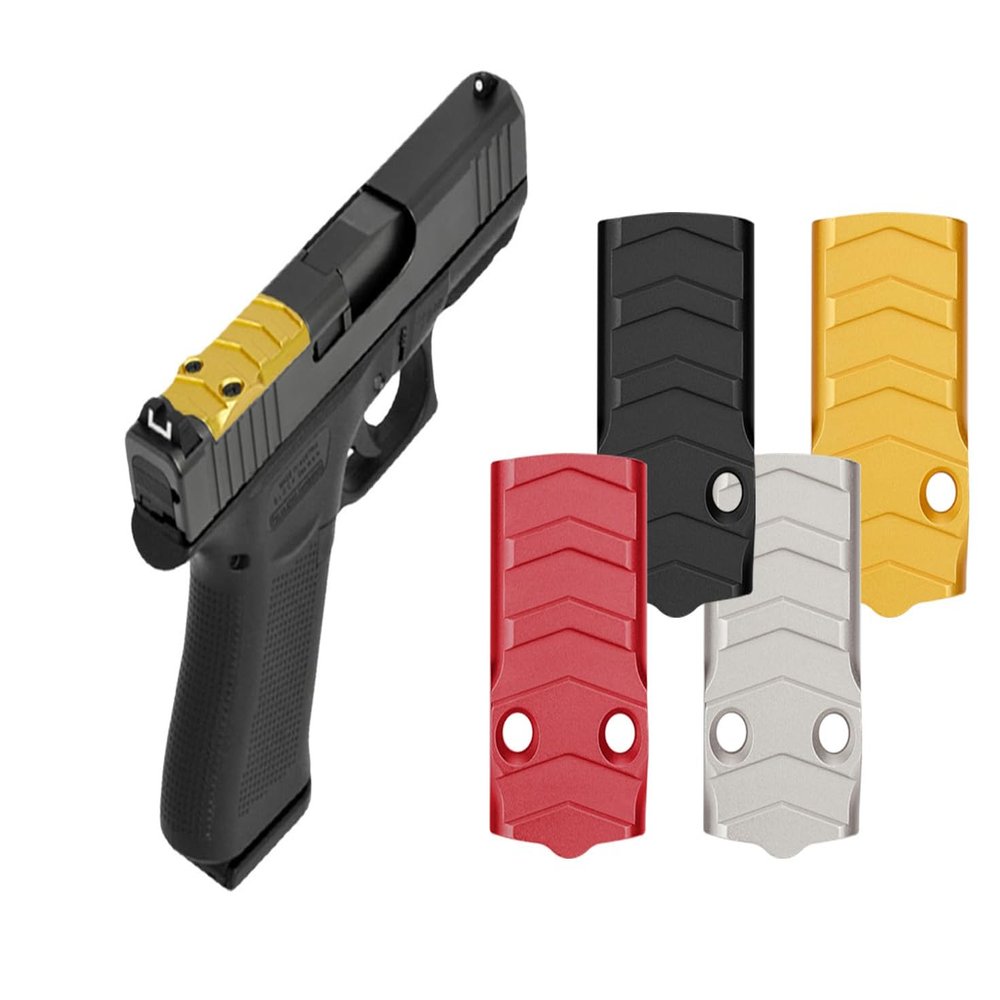 NDZ Performance Optic Cover Plate for Glock 43X & 48 Fits MOS Slides Only, CNC Machined 6061 Aluminum, Aspis Cut, Anodized, Made in USA, Red