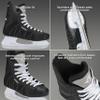 5th Element Stealth Ice Hockey Skates - Perfect for Recreational Ice Skating and Hockey - True-to-Size Fit and Moisture Resistant Liner Ice Skates for Men (Black/White, 7.0) view 2
