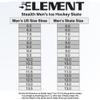 5th Element Stealth Ice Hockey Skates - Perfect for Recreational Ice Skating and Hockey - True-to-Size Fit and Moisture Resistant Liner Ice Skates for Men (Black/White, 7.0) view 3