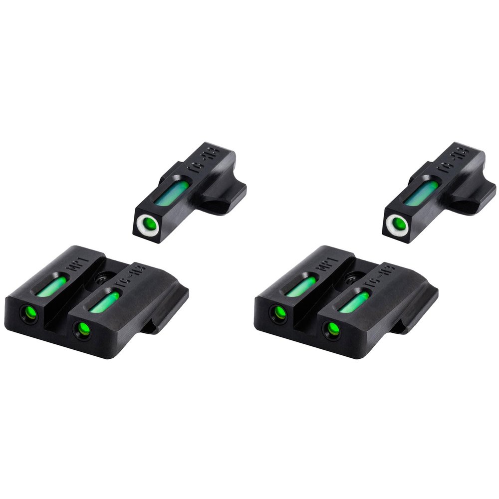 TruGloTritium Pistol Sight Accessories with Front Focus Lock, Fortress Finish Protection Compatible with Smith & Wesson M&P Models (2 Pack)