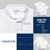 INGEAR Boys Short Sleeve Polo Shirt 2-Pack, School Uniform, Casual Wear, Moisture-Wicking, Breathable, Stretch, Kids Golf Shirt, Sizes 4-16 (US, Alpha, Large, Regular, Light Blue) view 4