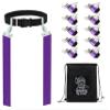 Gameday- Flag Football Set-Complete (10 Player) Flag Belts and Flags Set, (4 Pcs) Agility Cones w/Carry bag (Purple) view 1