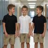 INGEAR Boys Short Sleeve Polo Shirt 2-Pack, School Uniform, Casual Wear, Moisture-Wicking, Breathable, Stretch, Kids Golf Shirt, Sizes 4-16 (US, Alpha, X-Small, Regular, Royal Blue) view 3