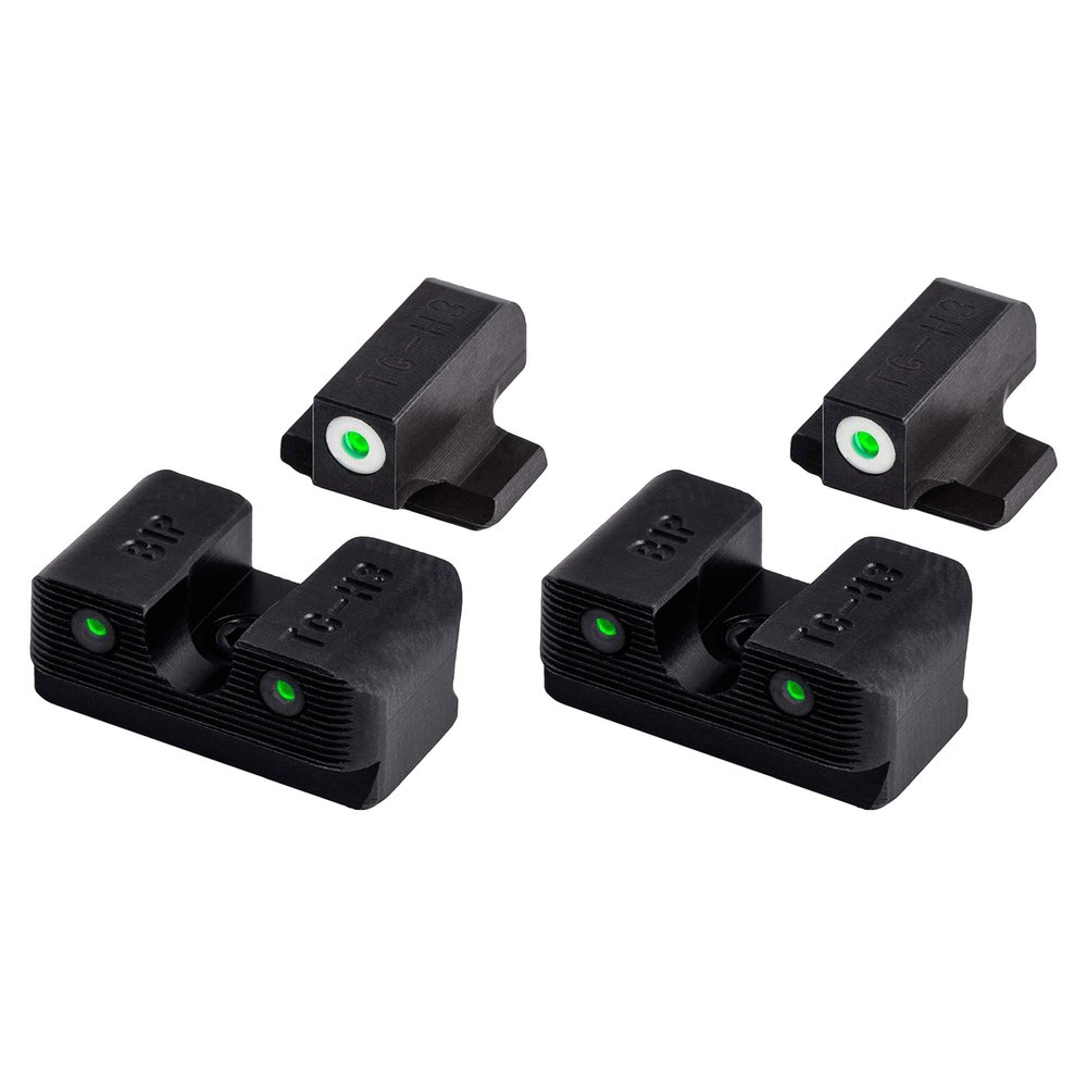 TruGlo Tritium Pro Glow in The Dark Gun Handgun Glock Pistol Laser Sight Accessories with Rear Colors for Beretta PX4 Storm and Green Light (2 Pack)
