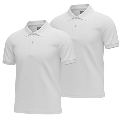 INGEAR Boys Short Sleeve Polo Shirt 2-Pack, School Uniform, Casual Wear, Moisture-Wicking, Breathable, Stretch, Kids Golf Shirt, Sizes 4-16 (US, Alpha, Large, Regular, White)