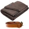 Arcturus Bundle Chocolate Wool Blanket and Vegan Leather Strap Bundle view 1