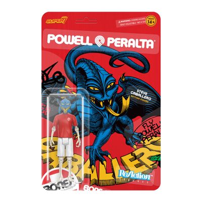 Super7 Powell-Peralta Steve Caballero Dragon (Mt. Trashmore '85) - 3.75" Powell-Peralta Action Figure Classic Skateboard Collectibles and Retro Toys