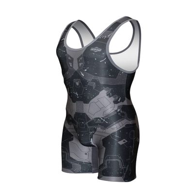 Matman USA The Valhalla Men's Wrestling Singlet (Black, 6X-Small)