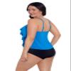 Trimshaper Womens Five Tiered Adjustable Rachel Swim Tankini Top with Molded Cups and Bra Support, Peacock, 12 view 3