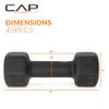 CAP Barbell 8 LB Neoprene Dumbbell Hand Weights - Pair | Black view 4