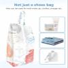Coastal Orange Shoe Bags - X-Large Travel Golf Shoes Pouch Bags Storage Organizer Accessories with Zipper & Handle for Men,Women,Traveling,Gym,Sport,Red Blue Nautical Turtle Jellyfish Conch Anchor view 4