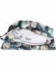 Summer Ocean Shoe Bags - X-Large Travel Golf Shoes Pouch Bags Storage Organizer Accessories with Zipper & Handle for Men, Women, Kids, Traveling, Gym, Sport, Nautical Coastal Conch Shells Retro Navy view 2