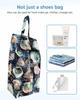 Summer Ocean Shoe Bags - X-Large Travel Golf Shoes Pouch Bags Storage Organizer Accessories with Zipper & Handle for Men, Women, Kids, Traveling, Gym, Sport, Nautical Coastal Conch Shells Retro Navy view 4