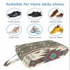 Native American Western Shoe Bags - X-Large Travel Golf Shoes Pouch Bags Storage Organizer Accessories with Zipper & Handle for Men, Women, Kids, Traveling, Gym, Sport, Southwest Mexican Boho Brown view 3