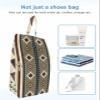 Native American Western Shoe Bags - X-Large Travel Golf Shoes Pouch Bags Storage Organizer Accessories with Zipper & Handle for Men, Women, Kids, Traveling, Gym, Sport, Southwest Mexican Boho Brown view 4