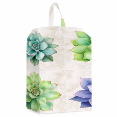 Succulent Shoe Bags - Large Travel Golf Shoes Pouch Bags Storage Organizer Accessories with Zipper & Handle for Men, Women, Kids, Traveling, Gym, Sport, Tropical Summer Retro Spring Botanical Herb