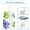 Succulent Shoe Bags - Large Travel Golf Shoes Pouch Bags Storage Organizer Accessories with Zipper & Handle for Men, Women, Kids, Traveling, Gym, Sport, Tropical Summer Retro Spring Botanical Herb view 4