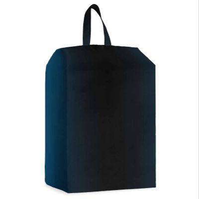 Black Blue Shoe Bags - Large Travel Golf Shoes Pouch Bags Storage Organizer Accessories with Zipper & Handle for Men, Women, Kids, Traveling, Gym, Sport, Modern Abstract Minimalist Geometric Striped