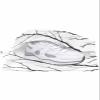Abstract Contemporary Branch Shoe Bags - X-Large Travel Golf Shoes Pouch Bags Storage Organizer Accessories with Zipper & Handle for Men,Women,Kids,Traveling,Gym,Sport,Black Tree Minimalist White view 2
