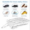 Abstract Contemporary Branch Shoe Bags - X-Large Travel Golf Shoes Pouch Bags Storage Organizer Accessories with Zipper & Handle for Men,Women,Kids,Traveling,Gym,Sport,Black Tree Minimalist White view 3