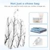 Abstract Contemporary Branch Shoe Bags - X-Large Travel Golf Shoes Pouch Bags Storage Organizer Accessories with Zipper & Handle for Men,Women,Kids,Traveling,Gym,Sport,Black Tree Minimalist White view 4