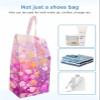 Spring Summer Flower Shoe Bags - X-Large Travel Golf Shoes Pouch Bags Storage Organizer Accessories with Zipper & Handle for Men, Women, Kids, Traveling, Gym, Sport, Contemporary Painting Plant Herb view 4