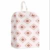 Pink Geometric Shoe Bags - Large Travel Golf Shoes Pouch Bags Storage Organizer Accessories with Zipper & Handle for Men, Women, Kids, Traveling, Gym, Sport, Aztec Boho Moroccan Morocco Bohemian view 1