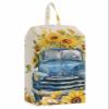 Blue Truck Shoe Bags - X-Large Travel Golf Shoes Pouch Bags Storage Organizer Accessories with Zipper & Handle for Men, Women, Kids, Traveling, Gym, Sport, Sunflower Floral Farmhouse Rustic Leaves view 1
