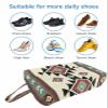Southwestern Shoe Bags - Large Travel Golf Shoes Pouch Bags Storage Organizer Accessories with Zipper & Handle for Men,Women,Kids,Traveling,Gym,Sport,Rustic Traditional Tribal Geometriy Brown Red Boho view 3