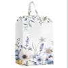 Eucalyptus Floral Shoe Bags - Large Travel Golf Shoes Pouch Bags Storage Organizer Accessories with Zipper & Handle for Men, Women, Kids, Traveling, Gym, Sport, Country Tulips Botanical Simple White view 1