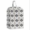 Classic Geometric Grey Shoe Bags - Large Travel Golf Shoes Pouch Bags Storage Organizer Accessories with Zipper & Handle for Men, Women, Kids, Traveling, Gym, Sport, Traditional Historical Art view 1