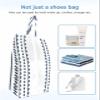 Blue Boho Shoe Bags - Large Travel Golf Shoes Pouch Bags Storage Organizer Accessories with Zipper & Handle for Men, Women, Kids, Traveling, Gym, Sport, Southwestern Stripe Native American Indian view 4