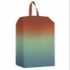 Turquoise Rust Red Shoe Bags - Large Travel Golf Shoes Pouch Bags Storage Organizer Accessories with Zipper & Handle for Men,Women,Traveling,Gym,Sport,Abstract Gradient Modern Geometric Minimalist view 1