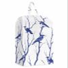 Forest Tree Bird Shoe Bags - X-Large Travel Golf Shoes Pouch Bags Storage Organizer Accessories with Zipper & Handle for Men, Women, Kids, Traveling, Gym, Sport, Navy Blue Branch Modern Simple White view 1