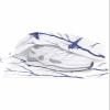 Forest Tree Bird Shoe Bags - X-Large Travel Golf Shoes Pouch Bags Storage Organizer Accessories with Zipper & Handle for Men, Women, Kids, Traveling, Gym, Sport, Navy Blue Branch Modern Simple White view 2