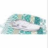 Boho Turquoise Floral Shoe Bags - Large Travel Golf Shoes Pouch Bags Storage Organizer Accessories with Zipper & Handle for Men,Women,Kids,Traveling,Gym,Sport,Modern Geometric Oriental Tribal Mandala view 2