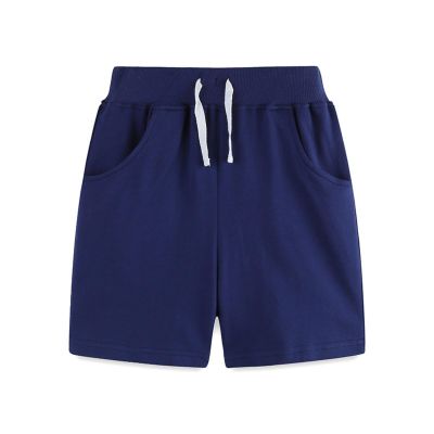 NineFit Basics Summer Toddler Boys Shorts Solid Color Shorts Casual Outwear Fashion for Children Clothing Little (Dark Blue, 2 Years)